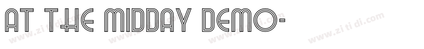At The Midday Demo字体转换